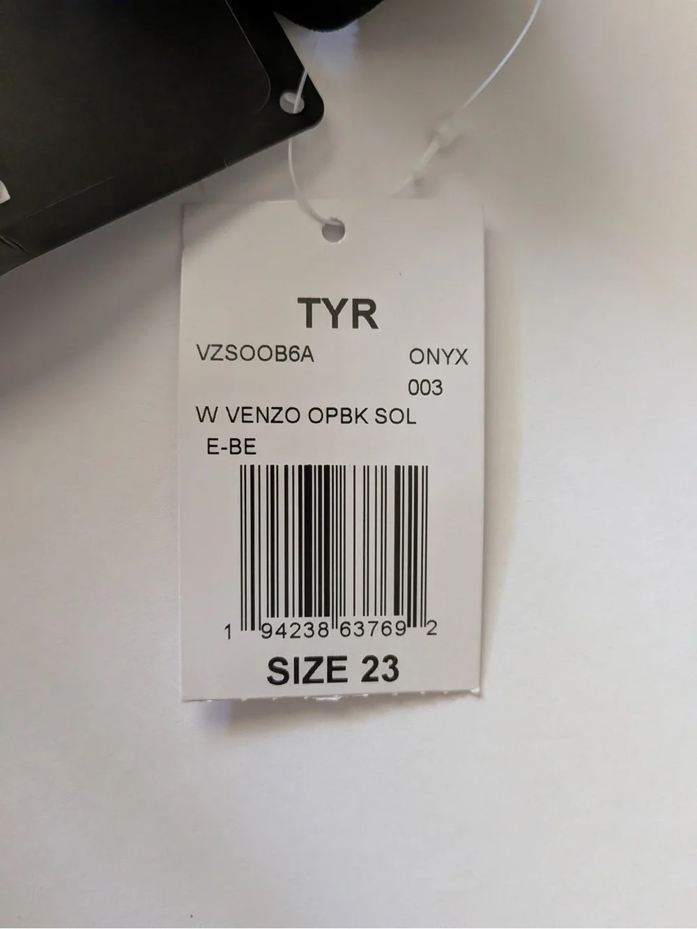 TYR Venzo Open Back Tech Suit Onyx Size 23 NWT FINA Approved Racing Swimsuit